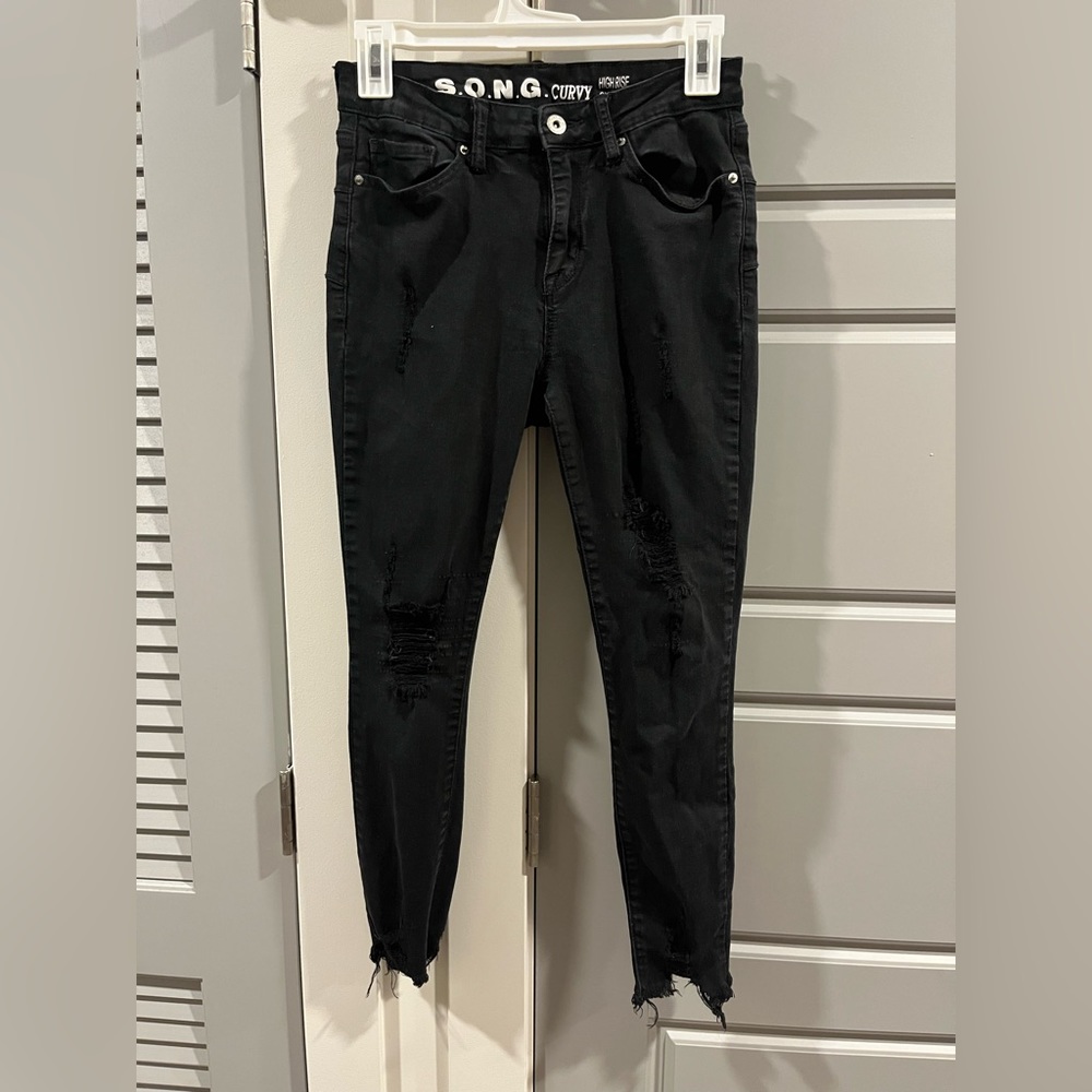 High Rise Curvy Skinny Ankle Jeans